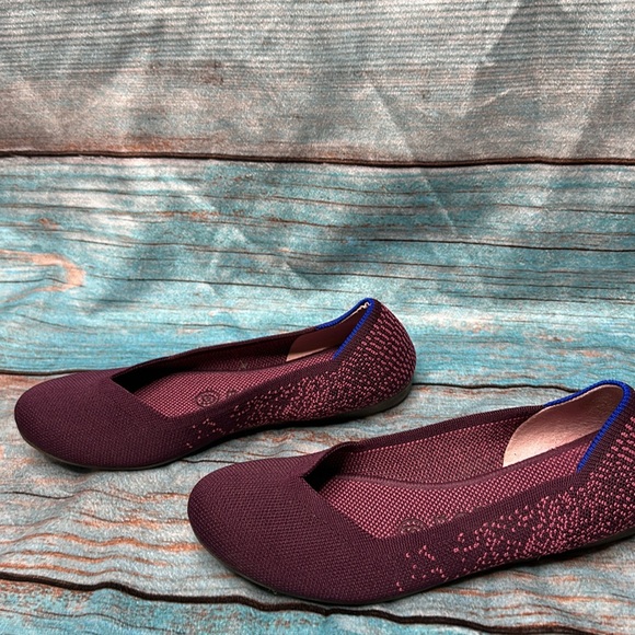 Rothy's Flat Fig Python Purple Round Toe  Retired Size 6 - Picture 3 of 7